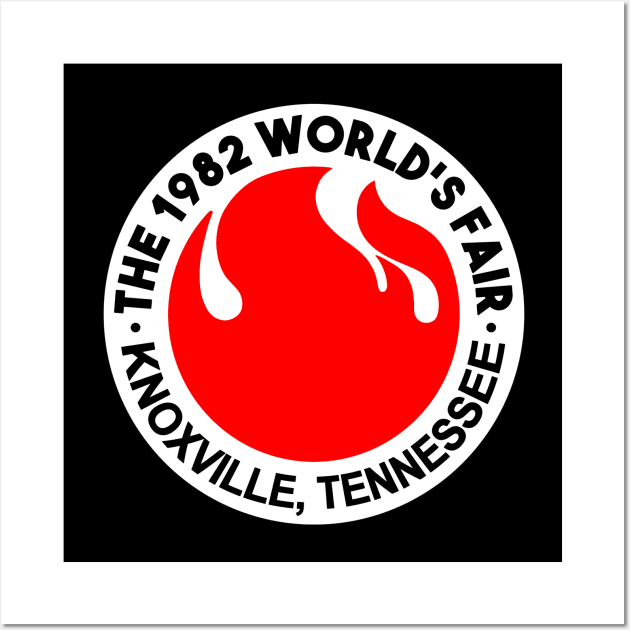 '82 World's Fair Logo - 1 Wall Art by BigOrangeShirtShop